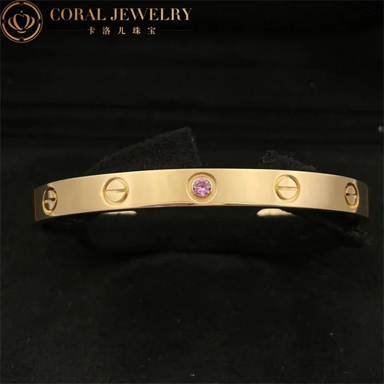 Cartier Love B6030017 Bracelet 1 Pink Sapphire Rose Gold 9