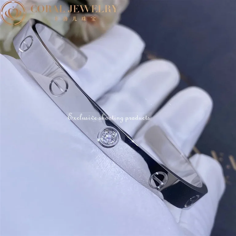 Cartier Love B6029917 Bracelet 1 Diamond White Gold 3