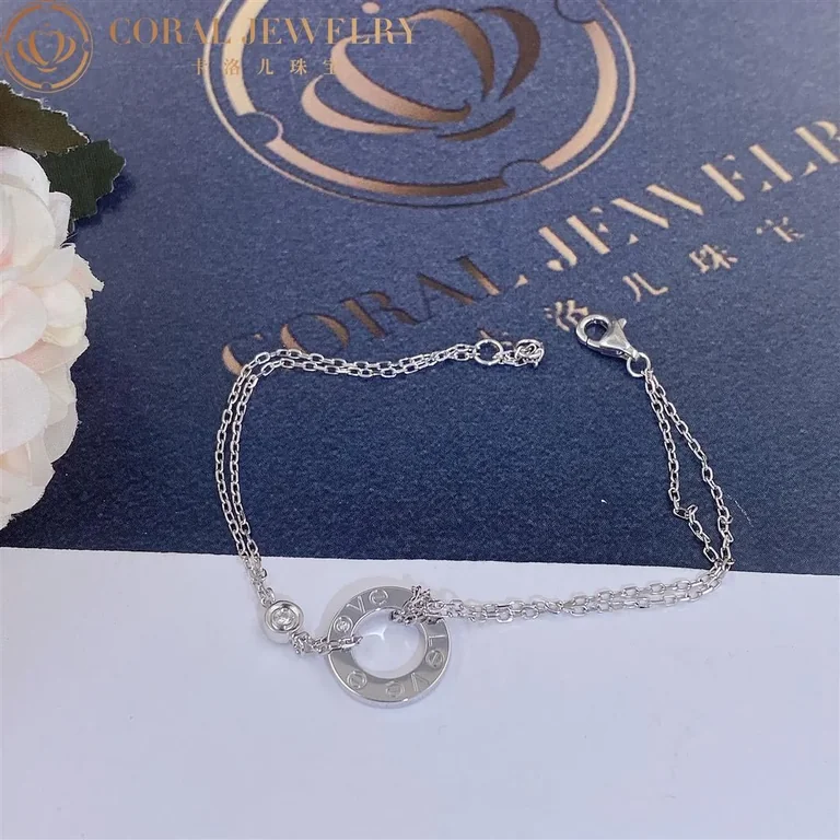 Cartier Love Bracelet B6038100 White Gold Diamonds 6