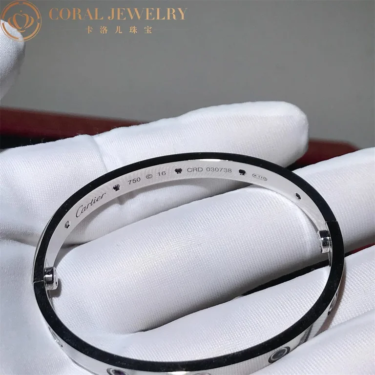 Cartier Love Bracelet B6036317 Multi Gem White Gold 2