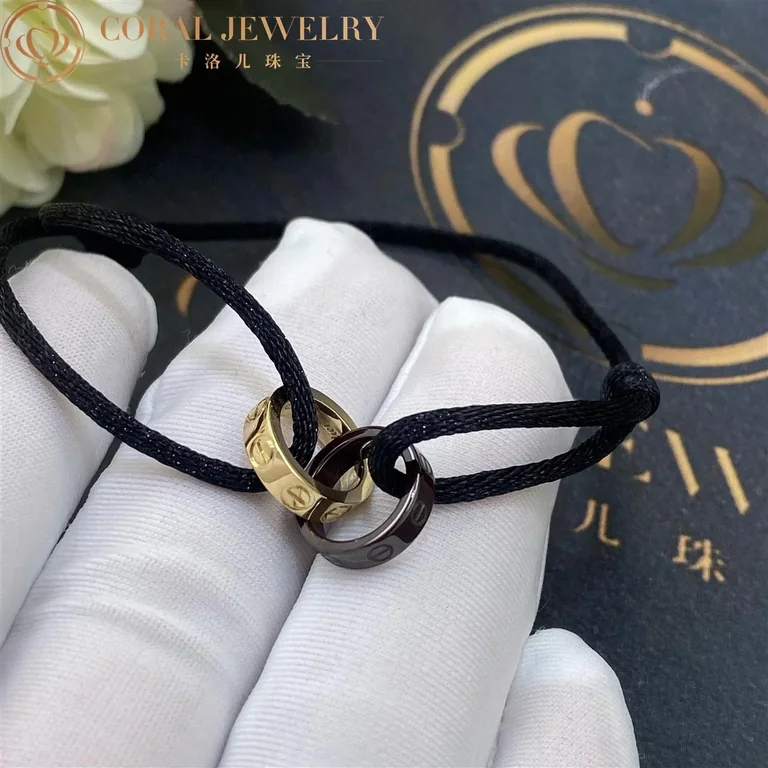 Cartier Love Bracelet B6040100 Ceramic Yellow Gold Diamonds 3