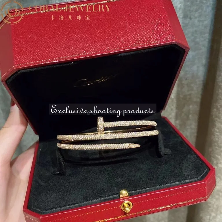 Cartier Juste Un Clou N6708617 Bracelet Rose Gold Diamonds 19