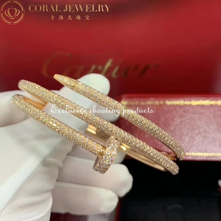 Cartier Juste Un Clou N6708617 Bracelet Rose Gold Diamonds 5