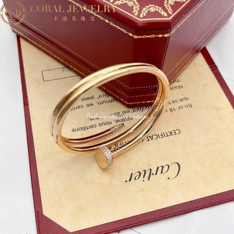 Cartier N6708417 Juste Un Clou Bracelet 18k Yellow Gold Diamonds 3