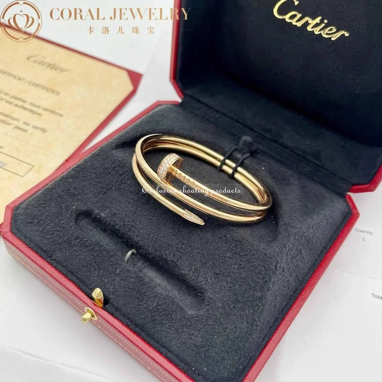 Cartier N6708417 Juste Un Clou Bracelet 18k Yellow Gold Diamonds 2