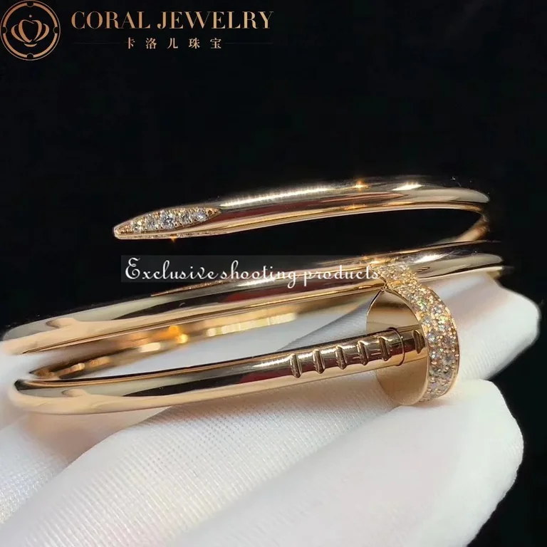 Cartier Juste Un Clou N6708417 Bracelet 18k Rose Gold Diamonds 3