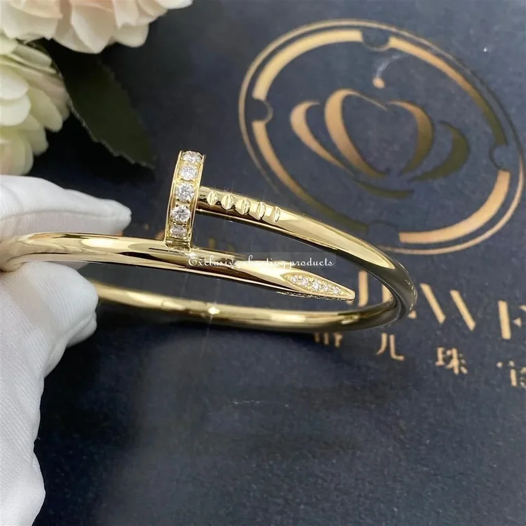 Cartier Juste un Clou B6048617 Bracelet Yellow Gold Diamonds 12