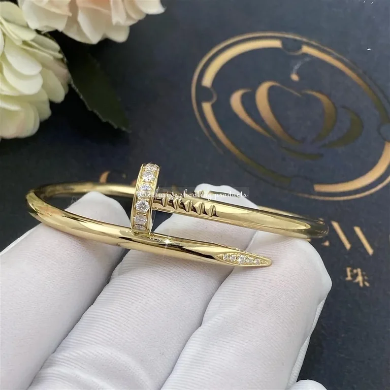 Cartier Juste un Clou B6048617 Bracelet Yellow Gold Diamonds 11