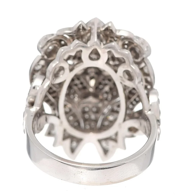 Chanel Sous Le Signe Du Lion Ring 18k White Gold Diamonds Ring 5