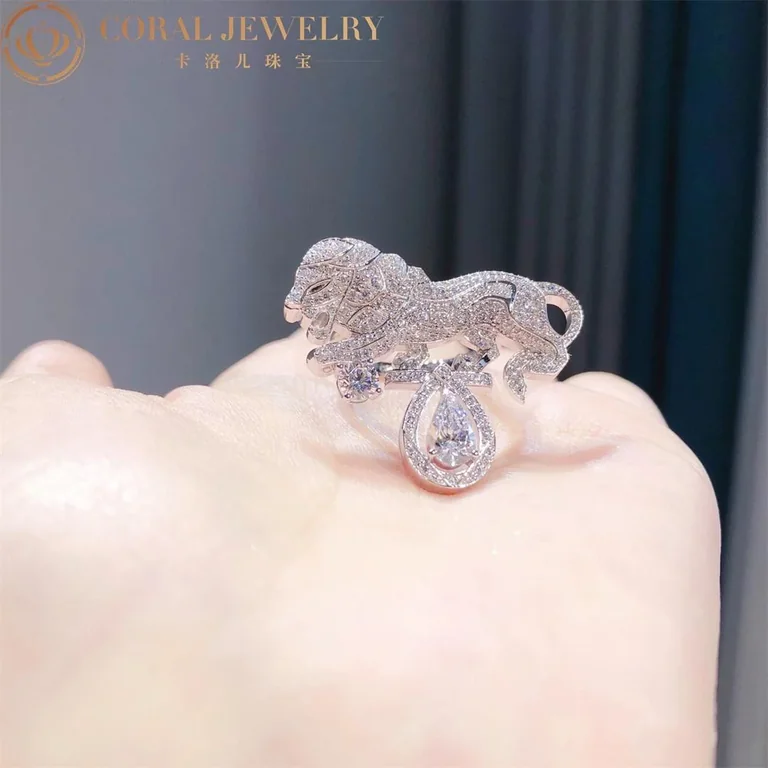 Chanel Sous Le Signe Du Lion L?esprit Du Lion Timeless Ring 18k White Gold Diamonds 6