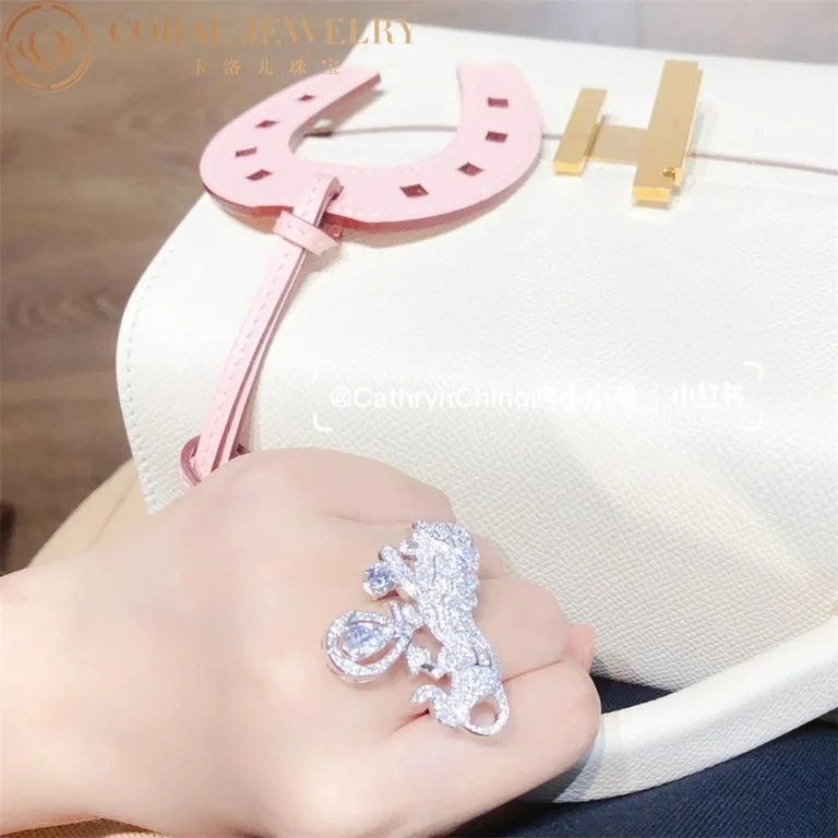 Chanel Sous Le Signe Du Lion L?esprit Du Lion Timeless Ring 18k White Gold Diamonds 2