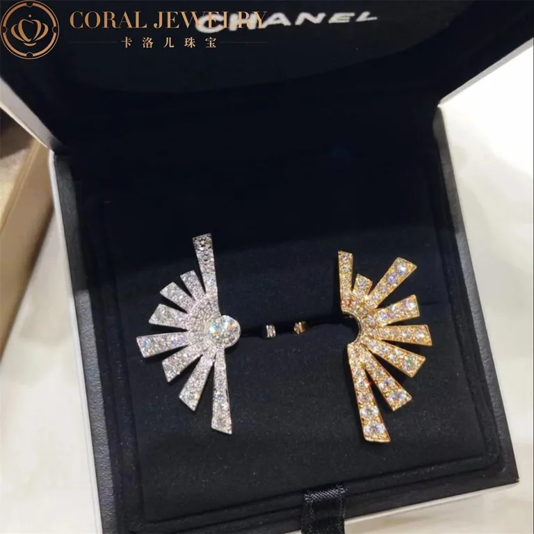 Chanel J11882 Soleil De Chanel Transformable Ring 18k White and Yellow Gold Diamonds 3