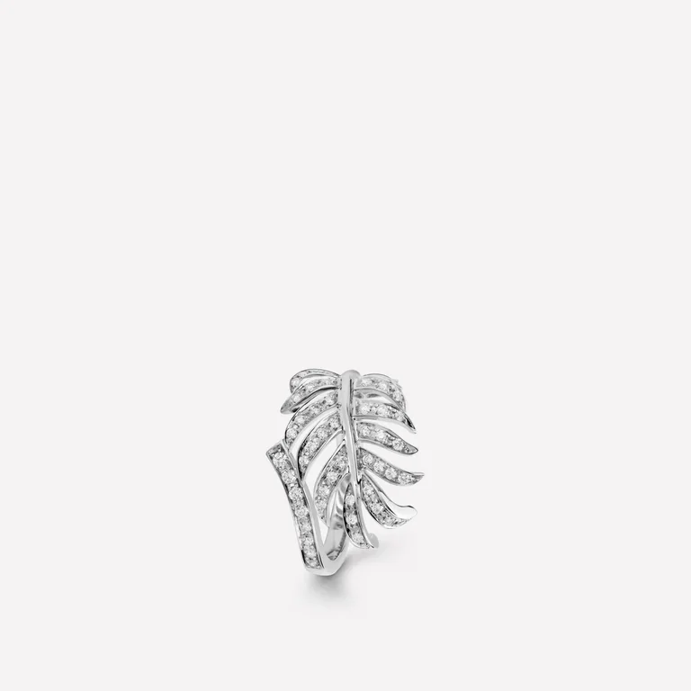 Chanel Plume De J4060 Chanel Ring 18k White Gold Diamonds 1