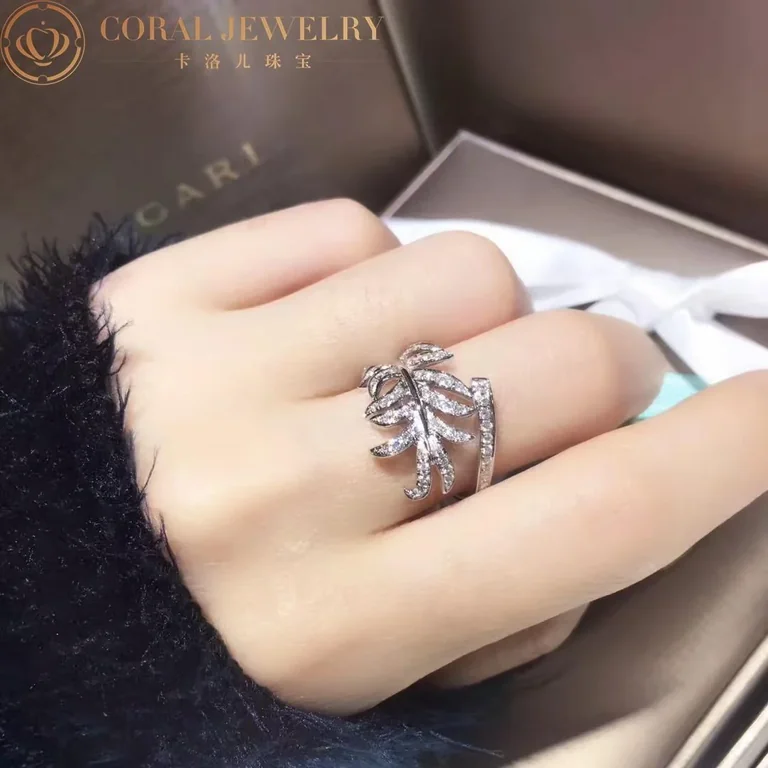 Chanel Plume De J4060 Chanel Ring 18k White Gold Diamonds 2