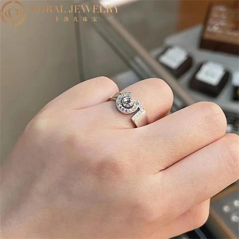 Chanel Eternal N°5 Ring J12002 18k White Gold Diamonds 7