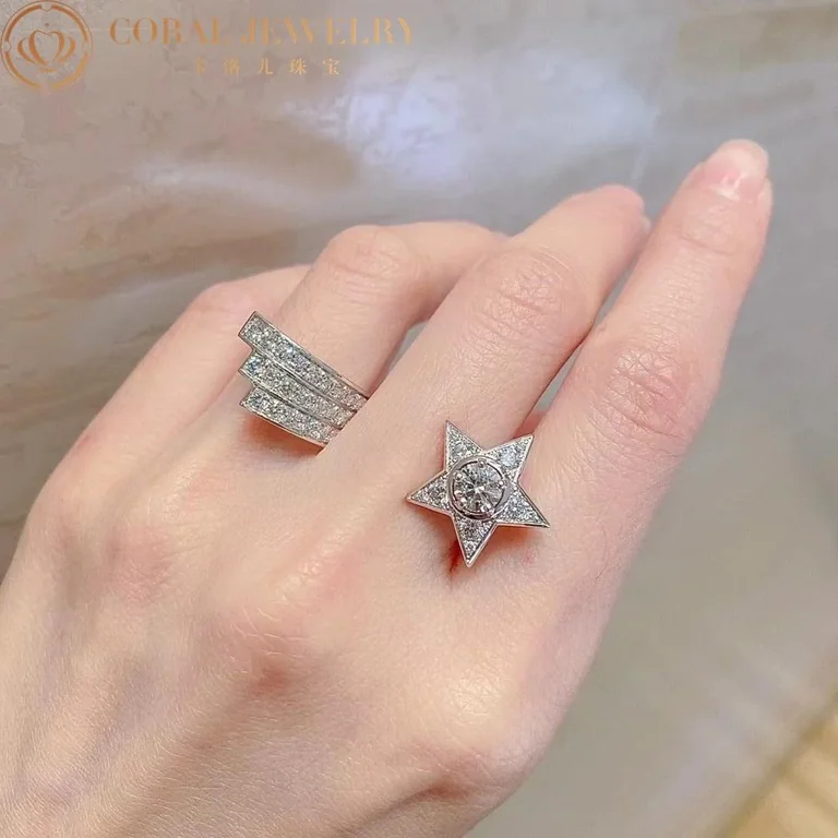 Chanel Comète 1932 Ring J12118 18k White Gold Diamonds 2