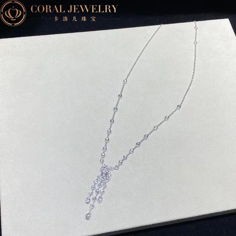 Chanel Eternal N°5 J11998 Necklace 18k White Gold Diamonds 5