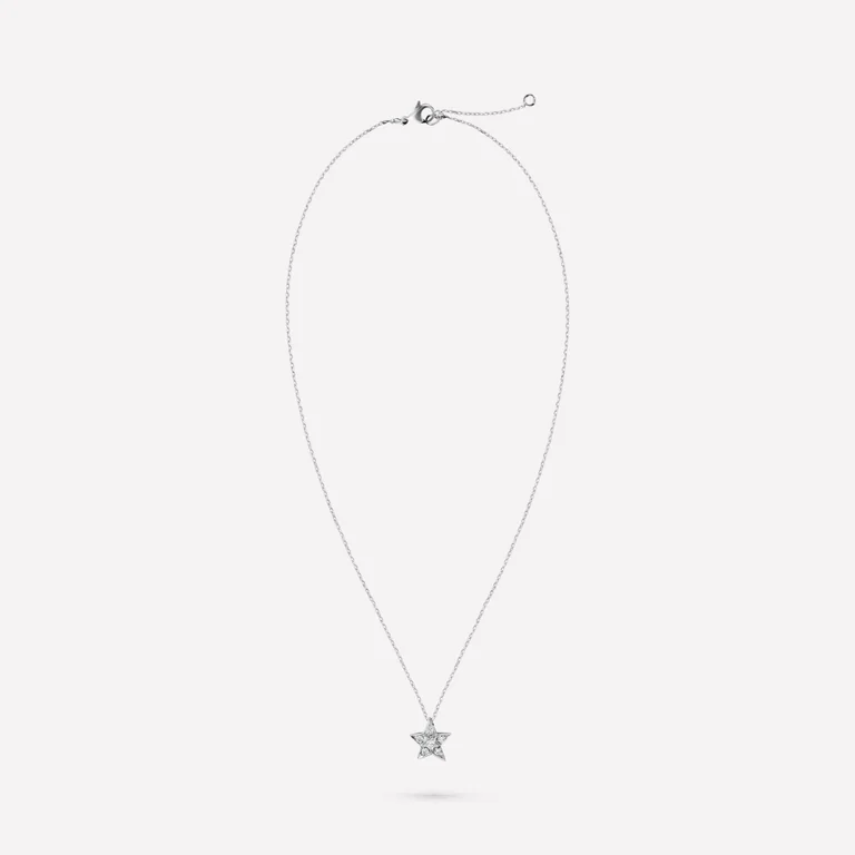 Chanel Comète Géode J2709 Necklace Small Version 18k White Gold Diamonds 1