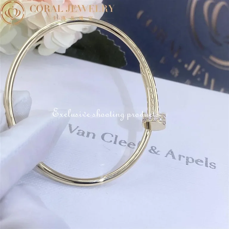 Cartier Juste un Clou B6066117 Bracelet Small Model Yellow Gold Diamonds 3