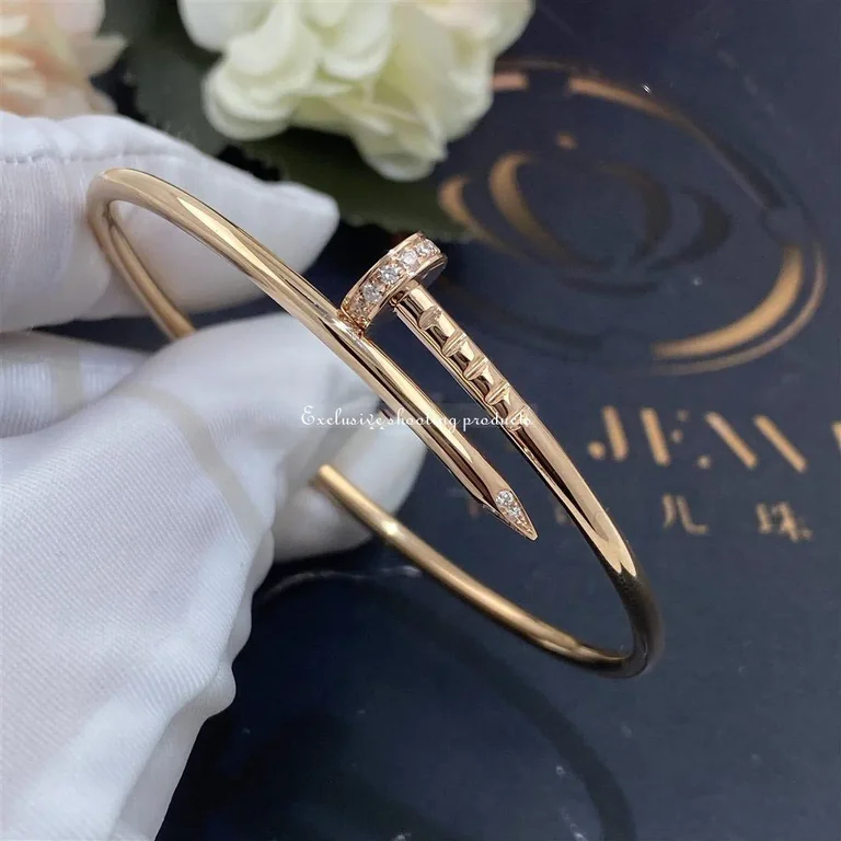 Cartier Juste un Clou B6065817 Bracelet Small Model Rose Gold Diamonds 8