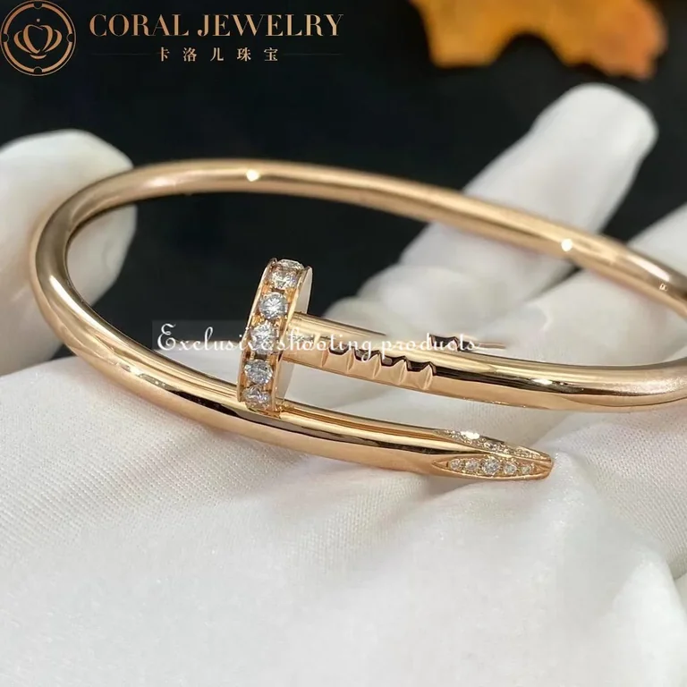 Cartier B6048517 Juste un Clou Bracelet Rose Gold Diamonds 8