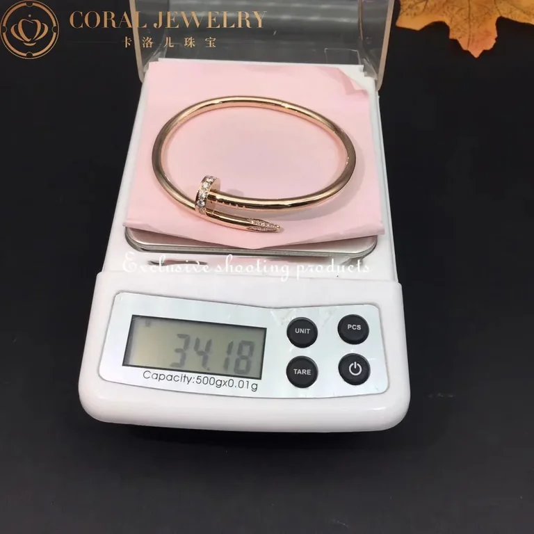 Cartier B6048517 Juste un Clou Bracelet Rose Gold Diamonds 6