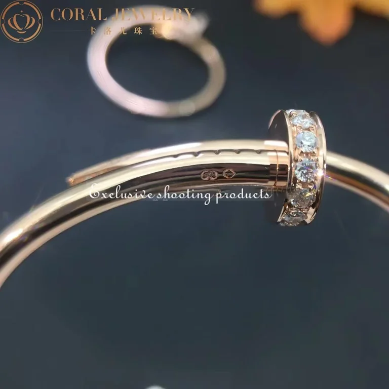 Cartier B6048517 Juste un Clou Bracelet Rose Gold Diamonds 5
