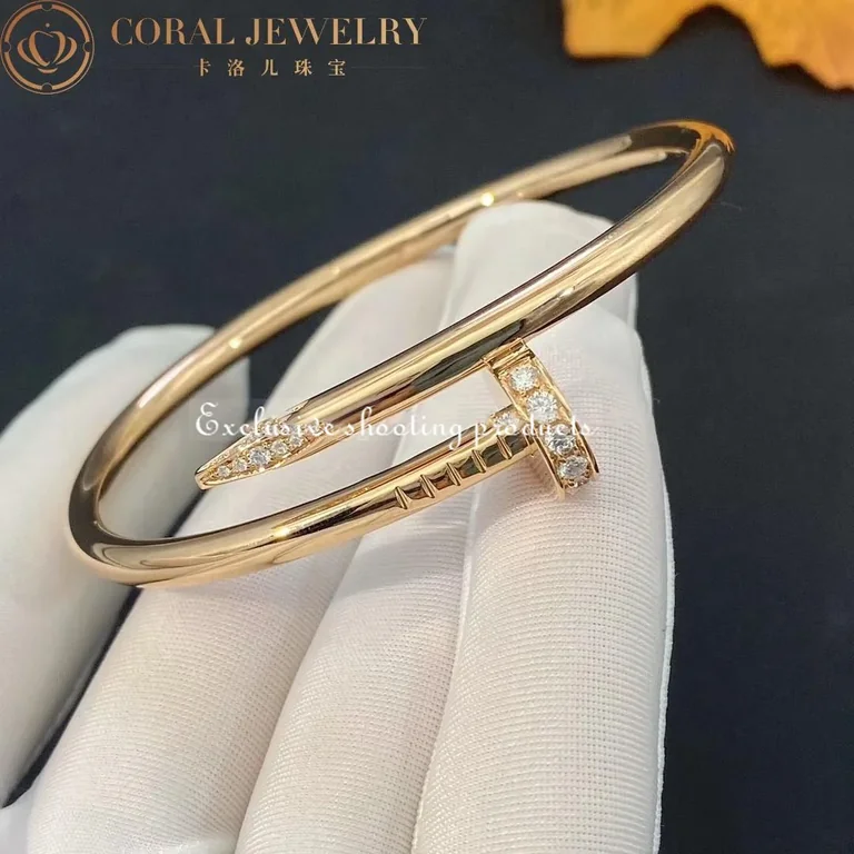 Cartier B6048517 Juste un Clou Bracelet Rose Gold Diamonds 3