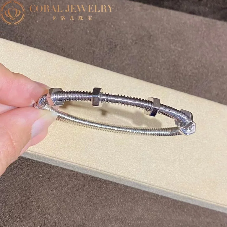 Cartier Ecrou De B6049616 Cartier 18K White Gold Bracelet 7