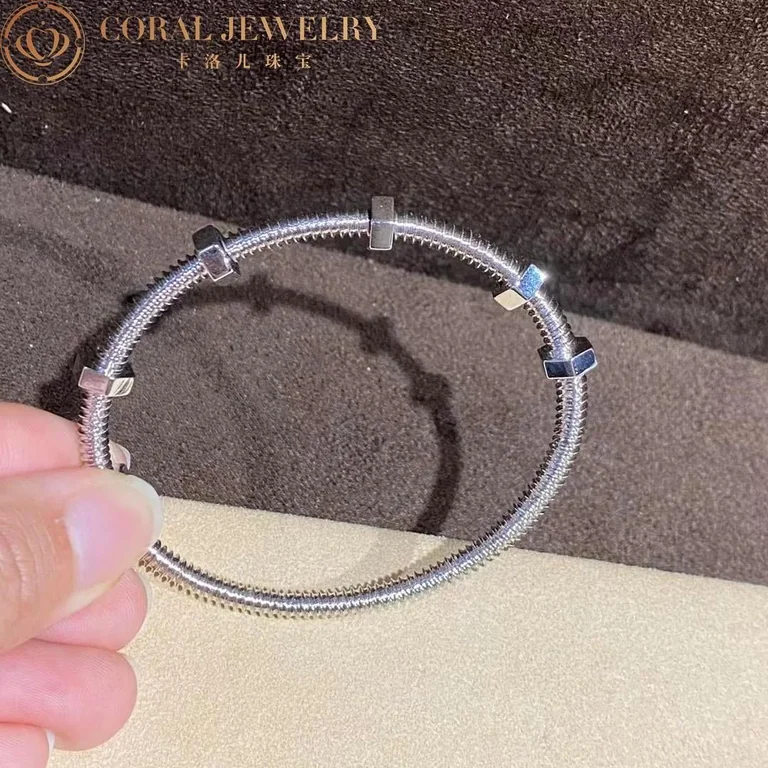 Cartier Ecrou De B6049616 Cartier 18K White Gold Bracelet 5