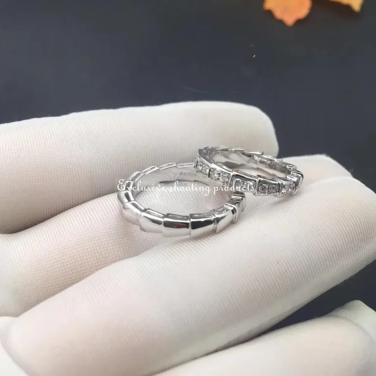 Bulgari Serpenti Viper 349677 wedding band in 18 kt white gold 2