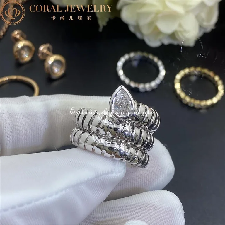 Bulgari Serpenti Ring Tubogas Diamond Ring 4