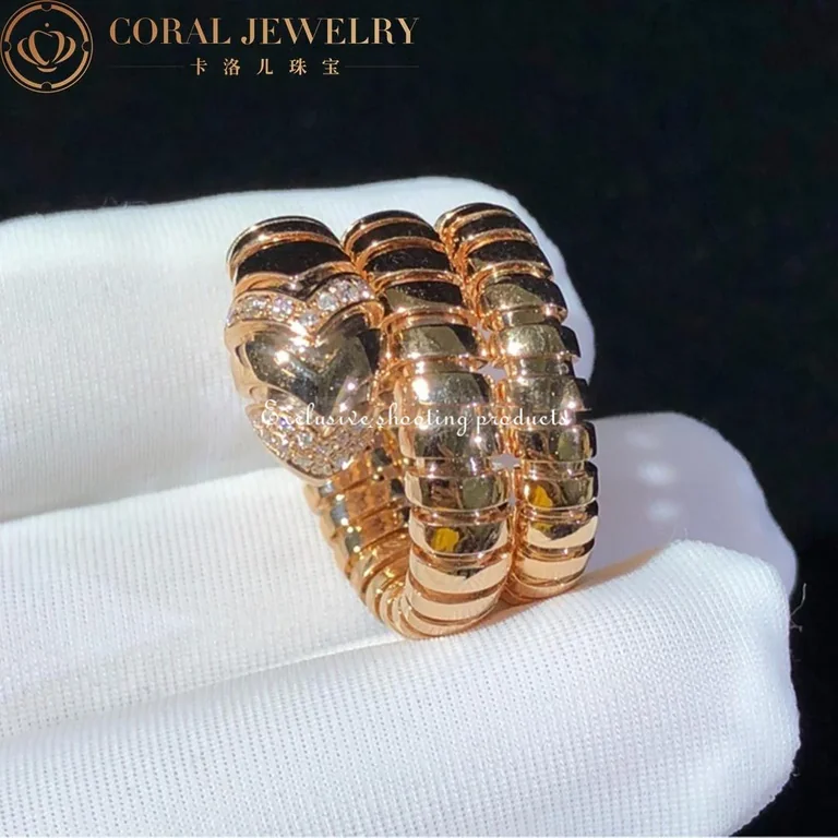Bulgari Serpenti AN856571 Tubogas two-ring ring 7