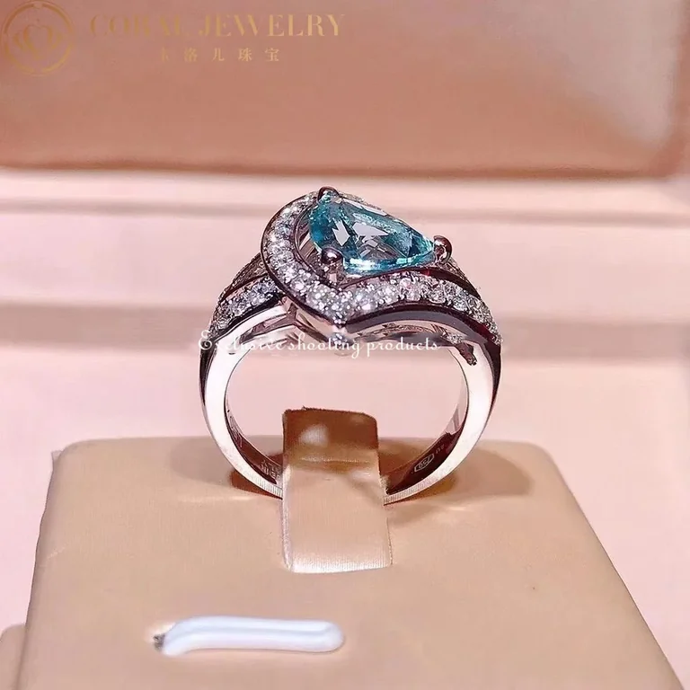 Bulgari Divas? Dream 354064 Ring White-gold Diamond and Aquamarine Ring 3