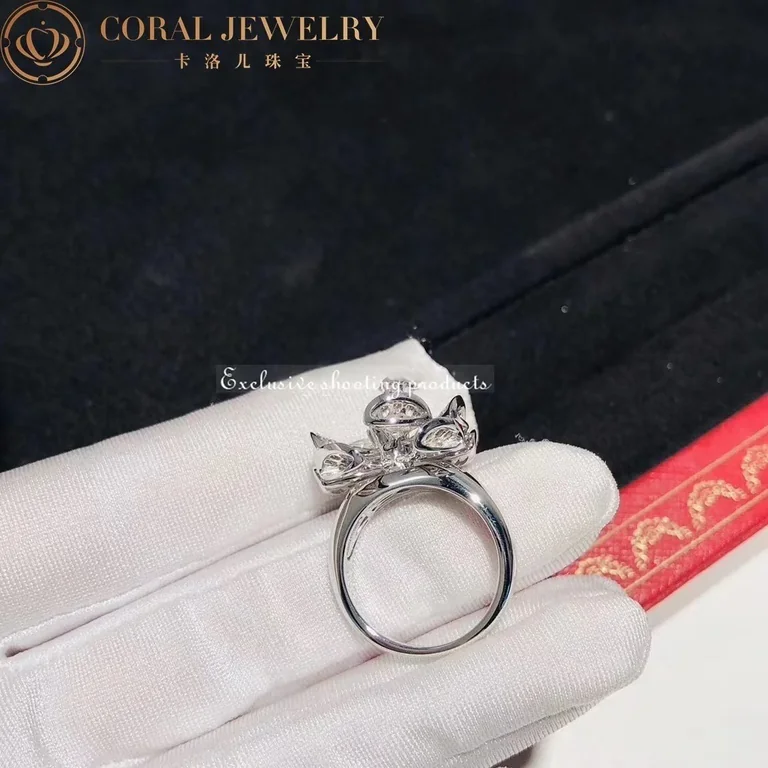 Bulgari Divas? Dream AN857988 Ring White-gold Diamond and Emerald Ring 2