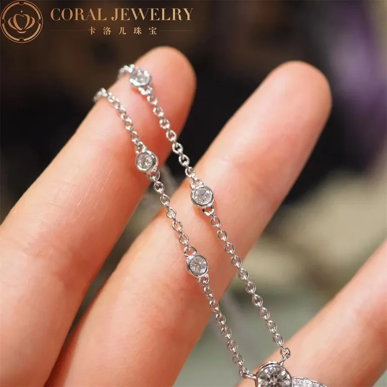Chanel 1932 Frange swing J4121 Necklace 18k White Diamonds 4