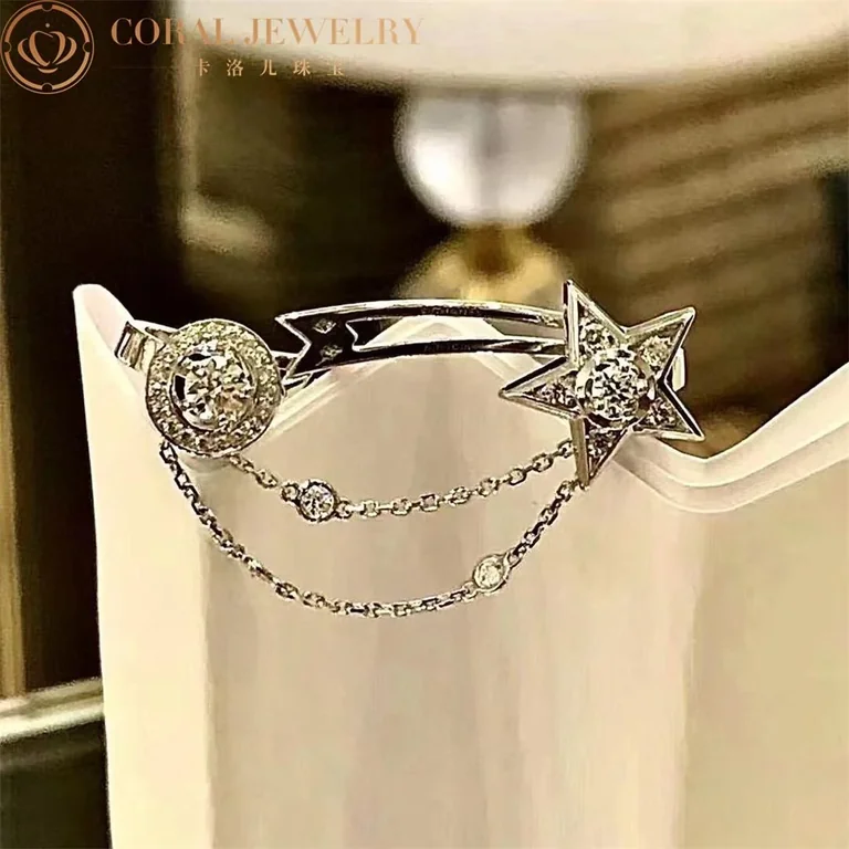Chanel Comète 1932 Ear J12124 Cuff 18k White Gold Diamonds 2