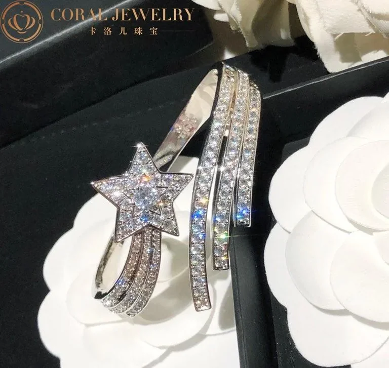 Chanel Comète J2831 Bracelet 18k White Gold Diamonds 12