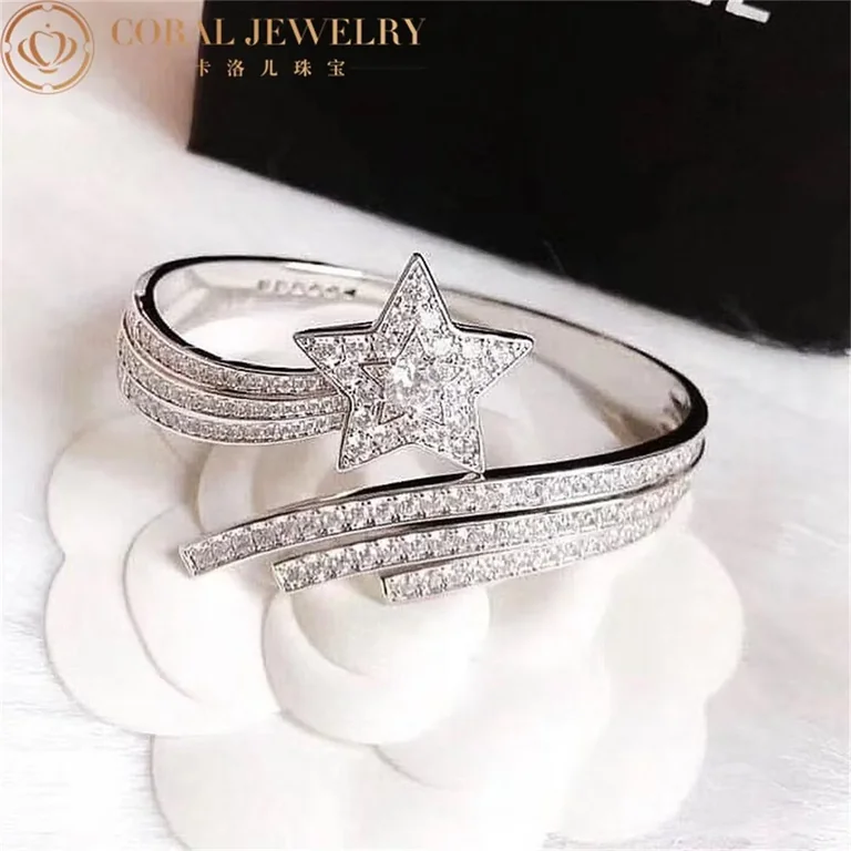 Chanel Comète J2831 Bracelet 18k White Gold Diamonds 8