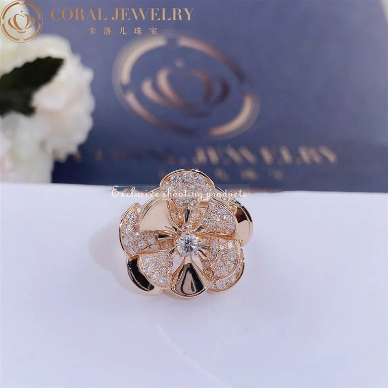 Bulgari Divas? Dream AN856354 Ring Rose Gold Diamonds 5
