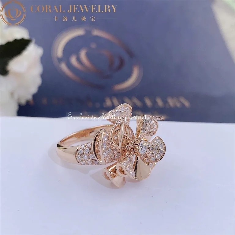 Bulgari Divas? Dream AN856354 Ring Rose Gold Diamonds 4