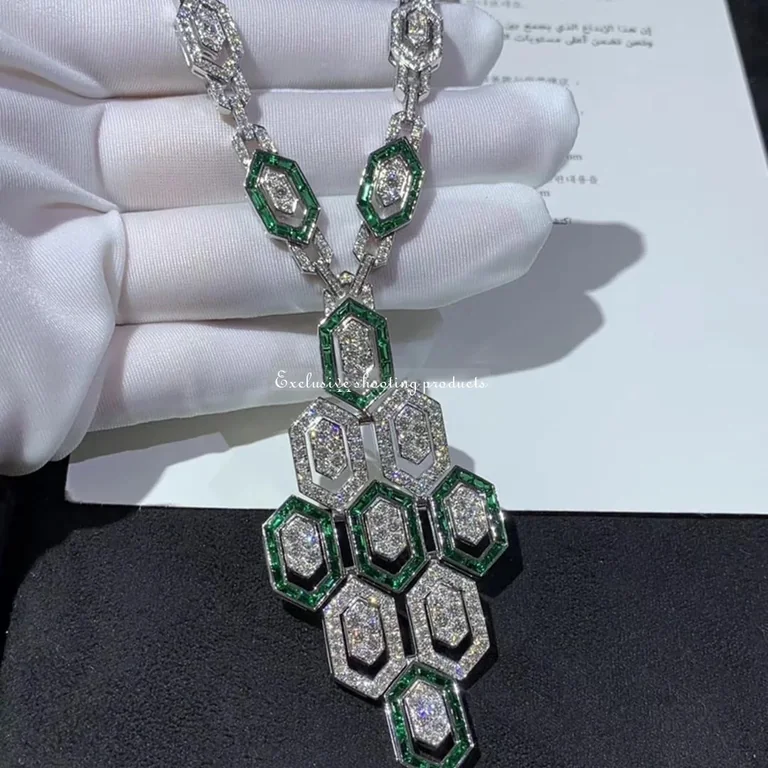Bulgari Serpenti Seduttori CL857752 White Gold and Diamond Necklace 4