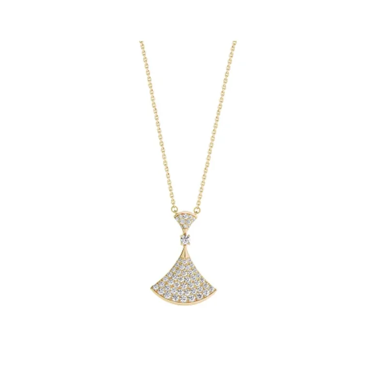 Bulgari Divas? Dream 358121 Necklace Yellow Gold Set Diamonds 1