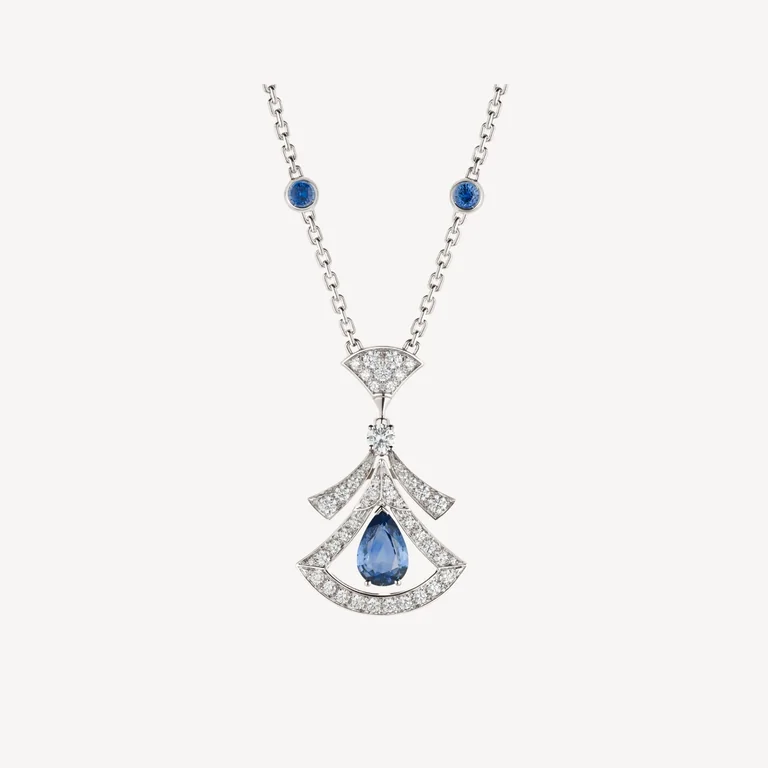 Bulgari Divas? 357325 Dream Necklace White Gold Set Sapphires and Diamonds 1