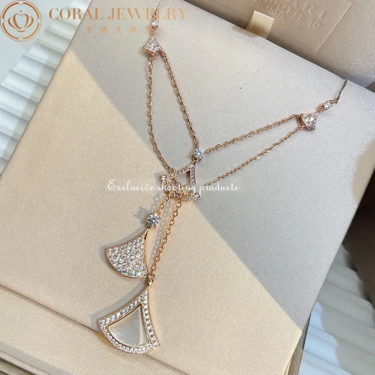 Bulgari Divas? Dream 358682 Necklace White Gold with Necklace White Gold with Mother-of-pearl 8
