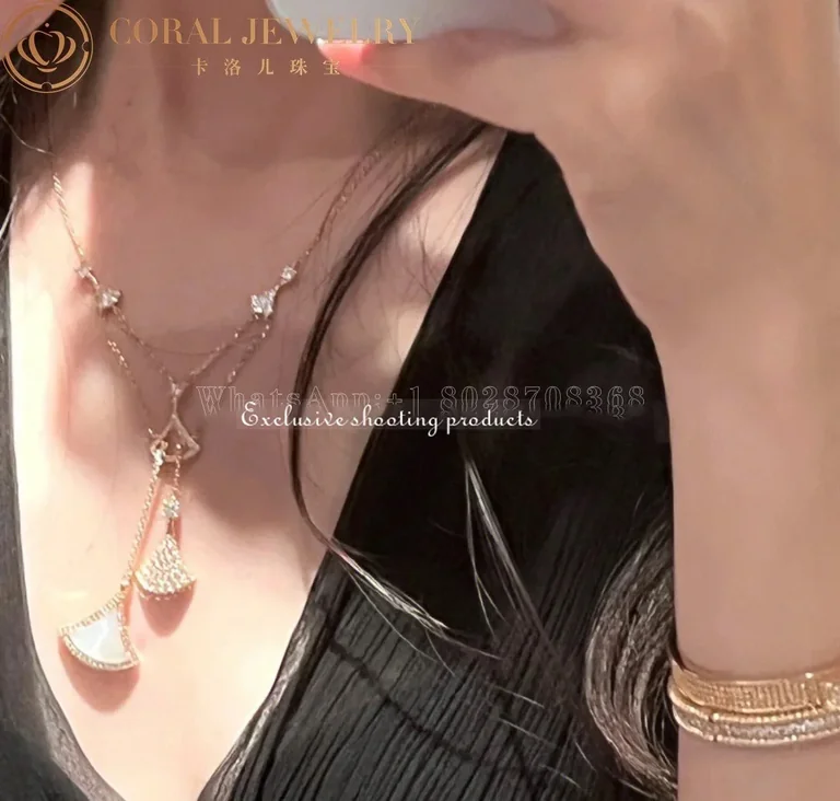 Bulgari Divas? Dream 358682 Necklace White Gold with Necklace White Gold with Mother-of-pearl 7