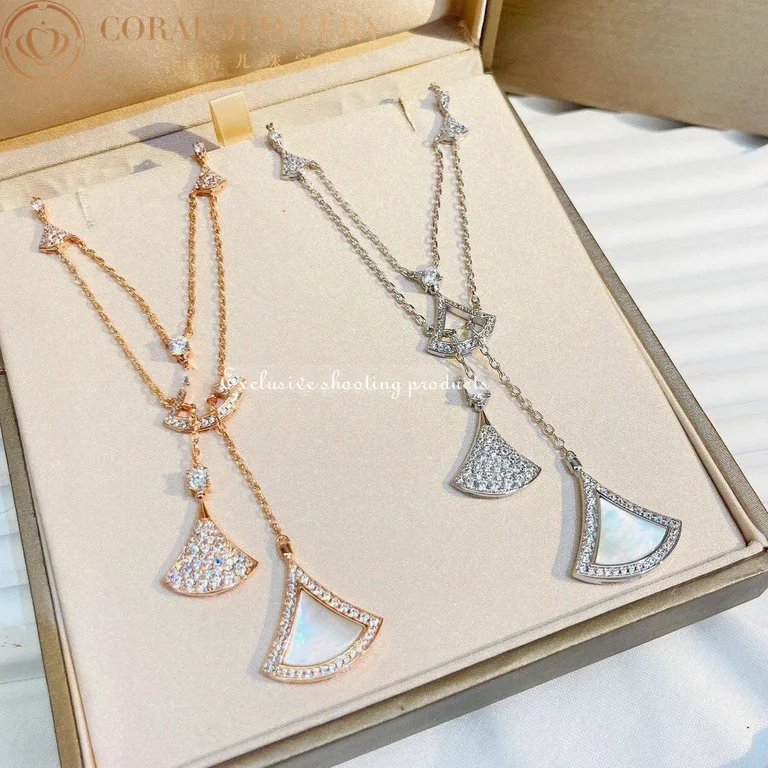 Bulgari Divas? Dream 358682 Necklace White Gold with Necklace White Gold with Mother-of-pearl 5