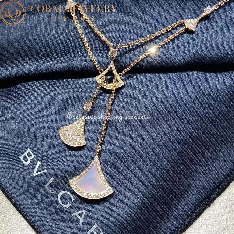 Bulgari Divas? Dream 358682 Necklace White Gold with Necklace White Gold with Mother-of-pearl 4