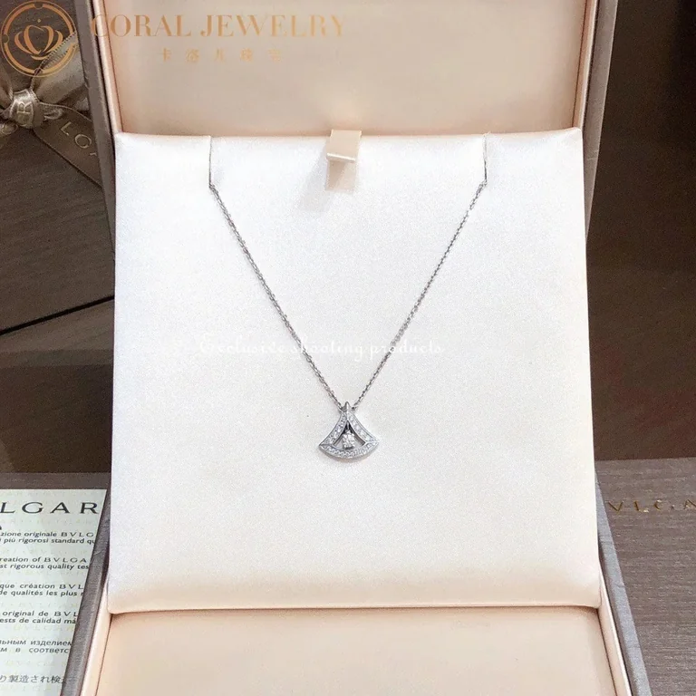 Bulgari Divas? Dream 354049 Necklace White Gold Set Diamonds 8