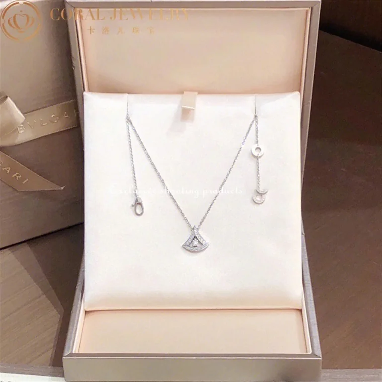 Bulgari Divas? Dream 354049 Necklace White Gold Set Diamonds 4